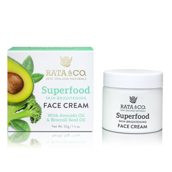 Rata and Co Superfood Skin Brightening Face Cream With Avocado Oil & Broccoli Seed Oil